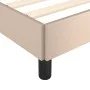 Cappuccino synthetic leather headboard bed frame 140x200cm by vidaXL, Beds and slatted bases - Ref: Foro24-347506, Price: 120...