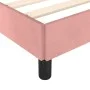 Pink velvet bed frame with headboard 140x200 cm by vidaXL, Beds and slatted bases - Ref: Foro24-347578, Price: 130,84 €, Disc...
