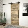 SKIEN Schiebetür-Beschlagsatz aus schwarzem Stahl, 200 cm von vidaXL, Türrahmen - Ref: Foro24-145261, Preis: 62,10 €, Rabatt: %