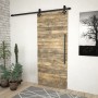 SKIEN Schiebetür-Beschlagsatz aus schwarzem Stahl, 200 cm von vidaXL, Türrahmen - Ref: Foro24-145261, Preis: 61,94 €, Rabatt: %