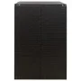 Shed for 2 PE rattan garbage containers 140x80x117cm by vidaXL, Waste container supports - Ref: Foro24-319861, Price: 170,07 ...