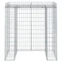 Gabionenwand für Müllcontainer aus Eisen 110x91x120 cm von vidaXL, Halterungen für Abfallbehälter - Ref: Foro24-151335, Preis...
