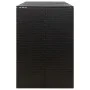 Shed for 3 PE rattan garbage containers 207x80x117 cm by vidaXL, Waste container supports - Ref: Foro24-319862, Price: 236,74...