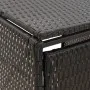 Shed for 3 PE rattan garbage containers 207x80x117 cm by vidaXL, Waste container supports - Ref: Foro24-319862, Price: 236,74...