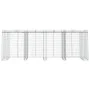 Gabionenwand für Müllcontainer aus Eisen 350x91x120 cm von vidaXL, Halterungen für Abfallbehälter - Ref: Foro24-151338, Preis...