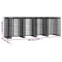 Gabion wall for iron garbage container 350x91x120 cm by vidaXL, Waste container supports - Ref: Foro24-151338, Price: 492,53 ...