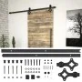 Sliding door hardware kit SKIEN black steel 183cm by vidaXL, doorframes - Ref: Foro24-145260, Price: 63,19 €, Discount: %