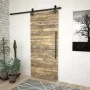 Sliding door hardware kit SKIEN black steel 183cm by vidaXL, doorframes - Ref: Foro24-145260, Price: 63,19 €, Discount: %