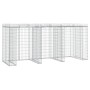 Gabion wall for iron garbage container 270x91x120 cm by vidaXL, Waste container supports - Ref: Foro24-151337, Price: 328,88 ...