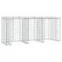Gabion wall for iron garbage container 270x91x120 cm by vidaXL, Waste container supports - Ref: Foro24-151337, Price: 323,54 ...