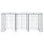Gabion wall for iron garbage container 270x91x120 cm by vidaXL, Waste container supports - Ref: Foro24-151337, Price: 328,88 ...