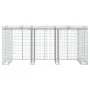 Gabion wall for iron garbage container 270x91x120 cm by vidaXL, Waste container supports - Ref: Foro24-151337, Price: 323,54 ...