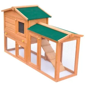 Großer Stallkäfig aus Holz für Tiere von vidaXL, Käfige und Lebensräume für Kleintiere - Ref: Foro24-170162, Preis: 150,02 €,...