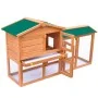 Großer Stallkäfig aus Holz für Tiere von vidaXL, Käfige und Lebensräume für Kleintiere - Ref: Foro24-170162, Preis: 150,02 €,...