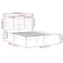 Weißer Massivholzbettrahmen 140x190 cm von vidaXL, Betten und Lattenroste - Ref: Foro24-3105776, Preis: 123,80 €, Rabatt: %