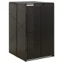 Shed for garbage container PE rattan 70x80x117 cm by vidaXL, Waste container supports - Ref: Foro24-319860, Price: 114,30 €, ...
