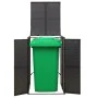 Shed for garbage container PE rattan 70x80x117 cm by vidaXL, Waste container supports - Ref: Foro24-319860, Price: 114,30 €, ...