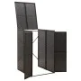 Schuppen für Müllcontainer PE-Rattan 70x80x117 cm von vidaXL, Halterungen für Abfallbehälter - Ref: Foro24-319860, Preis: 114...