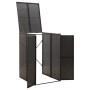 Shed for garbage container PE rattan 70x80x117 cm by vidaXL, Waste container supports - Ref: Foro24-319860, Price: 109,67 €, ...