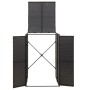 Cobertizo para contenedor de basura ratán PE 70x80x117 cm