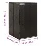 Shed for garbage container PE rattan 70x80x117 cm by vidaXL, Waste container supports - Ref: Foro24-319860, Price: 114,30 €, ...