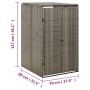 PE grey rattan garbage container shed 70x80x117 cm by vidaXL, Waste container supports - Ref: Foro24-319864, Price: 114,44 €,...