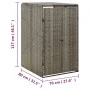 PE grey rattan garbage container shed 70x80x117 cm by vidaXL, Waste container supports - Ref: Foro24-319864, Price: 117,72 €,...
