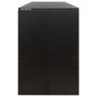 Shed for 4 PE rattan garbage containers 274x80x117 cm by vidaXL, Waste container supports - Ref: Foro24-319863, Price: 296,18...