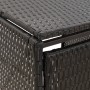Schuppen für 4 PE-Rattan-Müllcontainer 274x80x117 cm von vidaXL, Halterungen für Abfallbehälter - Ref: Foro24-319863, Preis: ...