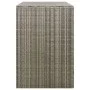 Cobertizo para 2 contenedores basura ratán PE gris 140x80x117cm de vidaXL, Soportes para contenedores de residuos - Ref: Foro...