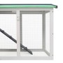Jaula de animales grande madera gris y blanco 145x45x84 cm de vidaXL, Jaulas y habitáculos para animales pequeños - Ref: Foro...
