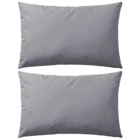 Cojines para exteriores 2 unidades 60x40 cm gris de vidaXL, Cojines - Ref: Foro24-132304, Precio: 30,95 €, Descuento: %