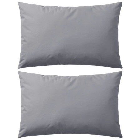 Outdoor cushions 2 units 60x40 cm gray by vidaXL, Cushions - Ref: Foro24-132304, Price: 34,61 €, Discount: %