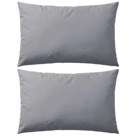 Outdoor-Kissen 2 Einheiten 60x40 cm grau von vidaXL, Kissen - Ref: Foro24-132304, Preis: 36,92 €, Rabatt: %