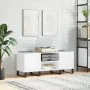 Furniture made of white glossy plywood discs 121x38x48 cm by vidaXL, CD and DVD storage - Ref: Foro24-831686, Price: 83,18 €,...