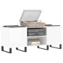 Sperrholz-Disc-Schrank glänzend weiß 121x38x48 cm von vidaXL, CD- und DVD-Speicher - Ref: Foro24-831686, Preis: 83,87 €, Raba...