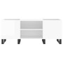 Sperrholz-Disc-Schrank glänzend weiß 121x38x48 cm von vidaXL, CD- und DVD-Speicher - Ref: Foro24-831686, Preis: 83,87 €, Raba...