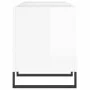 Sperrholz-Disc-Schrank glänzend weiß 121x38x48 cm von vidaXL, CD- und DVD-Speicher - Ref: Foro24-831686, Preis: 83,02 €, Raba...