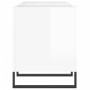 Sperrholz-Disc-Schrank glänzend weiß 121x38x48 cm von vidaXL, CD- und DVD-Speicher - Ref: Foro24-831686, Preis: 83,87 €, Raba...