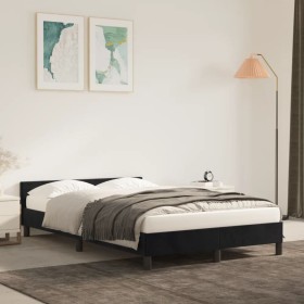 Estructura de cama con cabecero de terciopelo negro 120x200 cm de vidaXL, Camas y somieres - Ref: Foro24-347563, Precio: 116,...