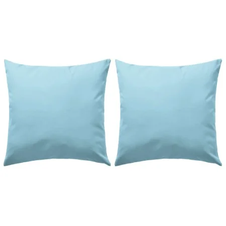 Outdoor-Kissen 2 Stück 45x45 cm hellblau von vidaXL, Kissen - Ref: Foro24-132298, Preis: 30,40 €, Rabatt: %