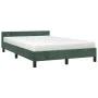 Dark green velvet bed frame with headboard 120x200 cm by vidaXL, Beds and slatted bases - Ref: Foro24-347564, Price: 114,32 €...