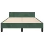 Dark green velvet bed frame with headboard 120x200 cm by vidaXL, Beds and slatted bases - Ref: Foro24-347564, Price: 114,32 €...