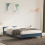 Estructura cama con cabecero terciopelo azul oscuro 120x200cm de vidaXL, Camas y somieres - Ref: Foro24-347565, Precio: 122,4...