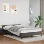 Bed frame with headboard gray synthetic leather 120x200cm by vidaXL, Beds and slatted bases - Ref: Foro24-347493, Price: 156,...