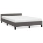 Estructura de cama con cabecero cuero sintético gris 120x200cm de vidaXL, Camas y somieres - Ref: Foro24-347493, Precio: 159,...