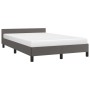 Estructura de cama con cabecero cuero sintético gris 120x200cm de vidaXL, Camas y somieres - Ref: Foro24-347493, Precio: 159,...