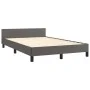 Bed frame with headboard gray synthetic leather 120x200cm by vidaXL, Beds and slatted bases - Ref: Foro24-347493, Price: 156,...
