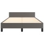 Estructura de cama con cabecero cuero sintético gris 120x200cm de vidaXL, Camas y somieres - Ref: Foro24-347493, Precio: 159,...