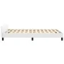 Estructura de cama cabecero cuero sintético blanco 120x200 cm de vidaXL, Camas y somieres - Ref: Foro24-347490, Precio: 104,5...